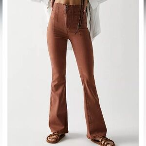 Coral Messa Jayde Free People Bell Bottom jeans